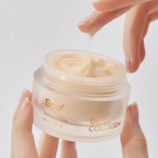 Snp 골드 콜라겐 엑스퍼트 크림 50ml 주름 개선 고농축 영양 탄력 수분 보습 안티에이징 미백 기미 잡티