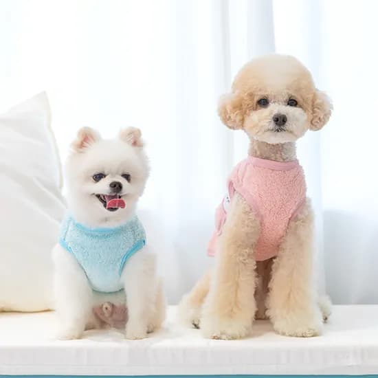 강아지옷 강아지조끼 토끼주머니수면조끼