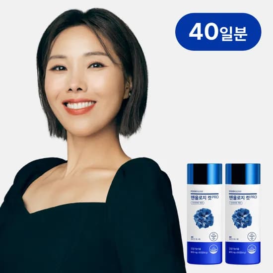 푸드올로지 맨올로지컷 프로 80정 2병 파란통 다이어트 애플페논 체지방 감소