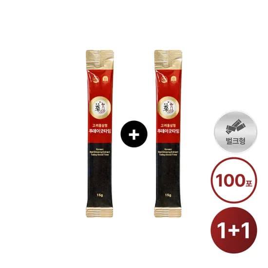 +PNBG 풍년보감 고려홍삼정 투데이굿타임 최저가 입문 홍삼스틱 15g, 100포+100포 벌크포장