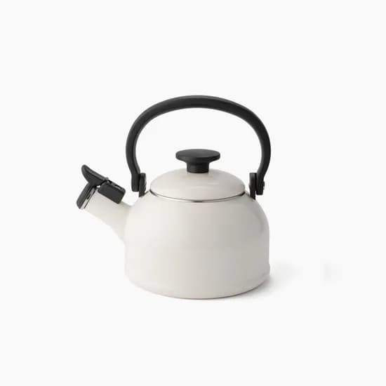 에지리 샤틴 법랑 인덕션 휘슬주전자 1600ml, 화이트