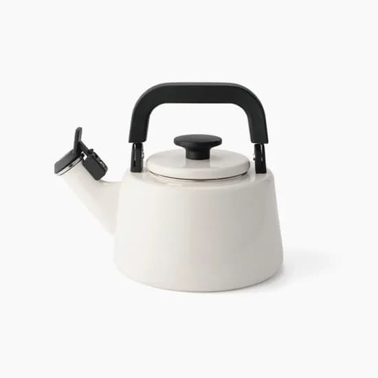 에지리 샤틴 법랑 인덕션 휘슬주전자 2100ml, 화이트