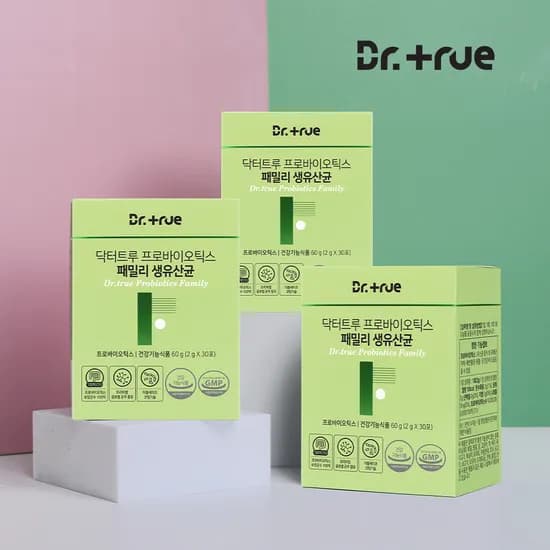 닥터트루 포스트 프로바이오틱스 패밀리 유산균 30포, 3개