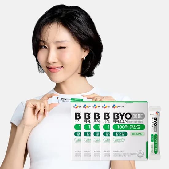 CJ 바이오코어 건강한 생유산균 100억 보장 고함량유산균 분말형 30포 5개