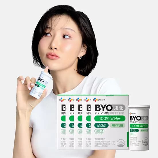 CJ 바이오코어 건강한 생유산균 100억 보장 고함량유산균 캡슐형 30캡슐 5개