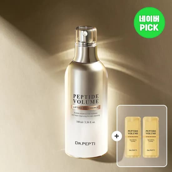 닥터펩티 펩타이드 볼륨 리프팅 프로 에센스 100ml + (증정) 리프팅 2매 버블 제형 거품에센스