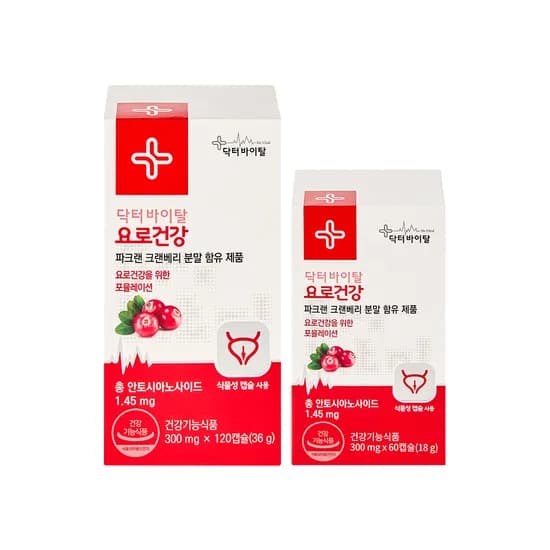 닥터바이탈 요로건강 크랜베리 180캡슐 1개