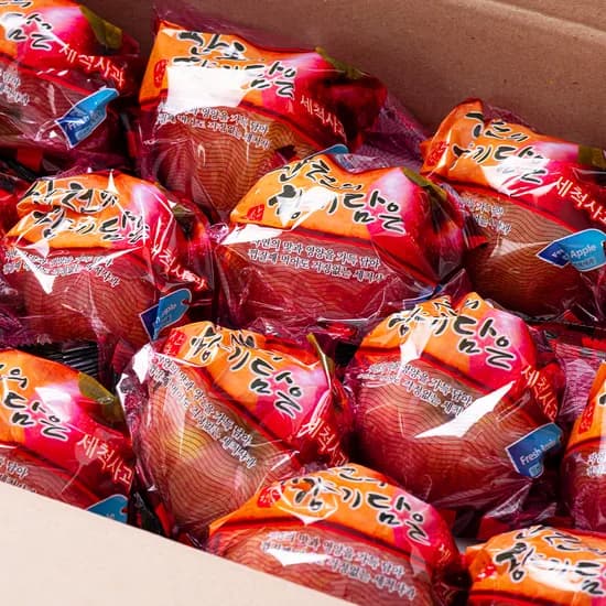 국내산 껍질째 먹는 사과 간편한 햇 홍로 세척사과 2kg