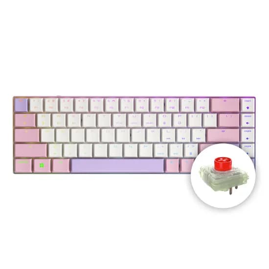 체리 MX LP6.1 RGB 무선 기계식 키보드 초슬림 알루미늄 블루투스 퍼플핑크, LP적축
