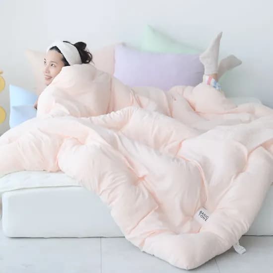 사계절 차렵이불 광폭 세미 스트라이프 가을 이불 SS