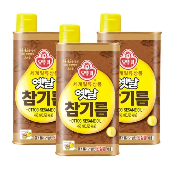 오뚜기 옛날 참기름 450ml 3개 외 3종