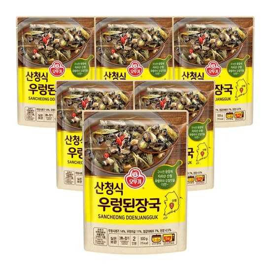 오뚜기 산청식 우렁된장국 500g, 6개