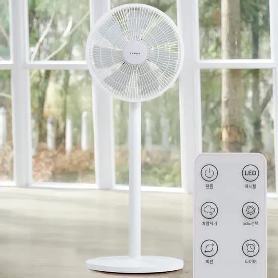 리웨이 리모컨 선풍기 손쉬운 간편조립 가정용 스탠드 저소음선풍기