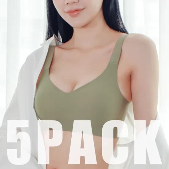 더조이브라 더스트랩 5개 세트 미니마이저 뽕없는 심리스 처진가슴 빅사이즈 가슴작아지는 브라