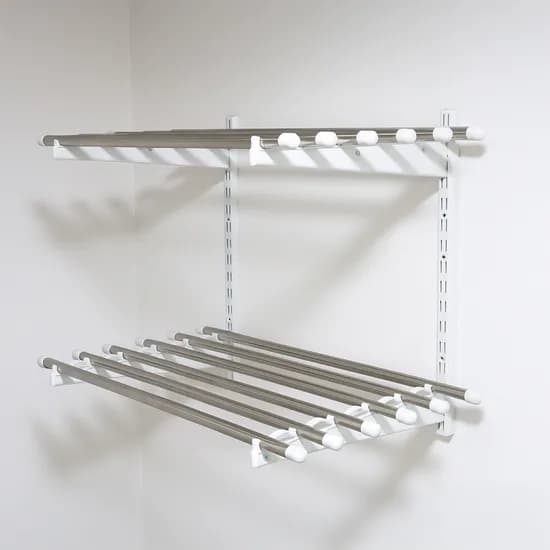아텍스 다용도실 벽선반 봉스테인레스 벽걸이 베란다 팬트리 국내제작 33cmx60cm 1단