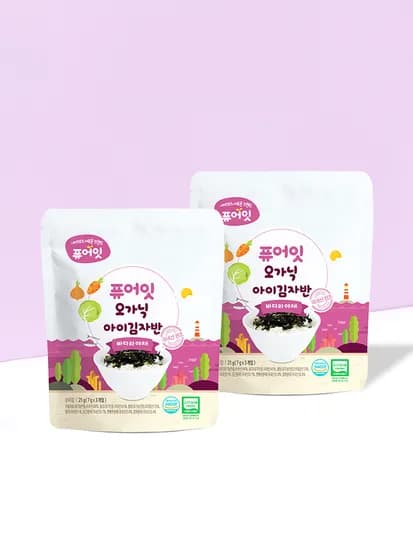 퓨어잇 오가닉 아이김자반 바다와야채
