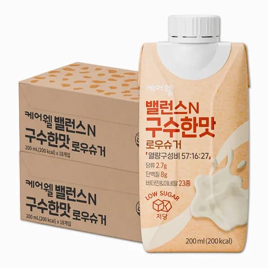 케어웰 밸런스N 구수한맛 로우슈거 200ml 36개