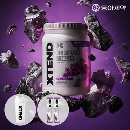엑스텐드 BCAA 7,000mg x 50서빙 제로슈가 아미노산 포도, 745g, 1개