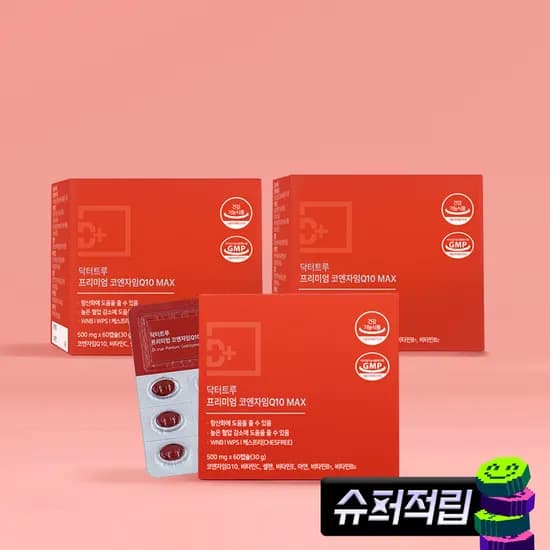 닥터트루 코엔자임 Q10 코큐텐 60캡슐, 3개