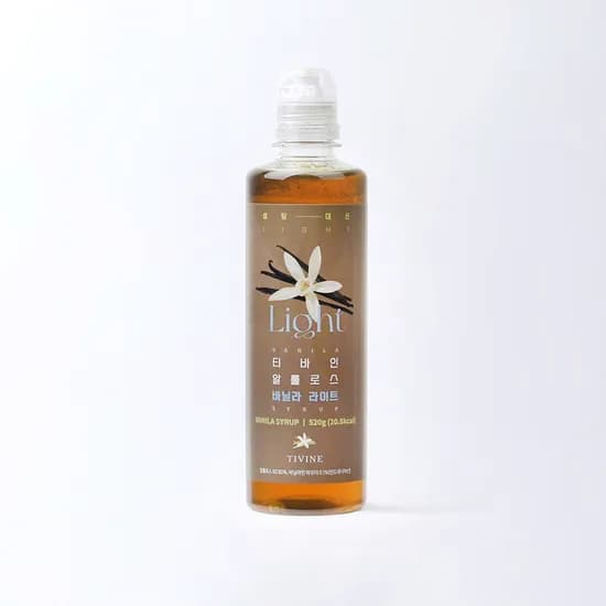 바닐라 라이트 저당 알룰로스 라떼 커피 시럽 520g, 1개