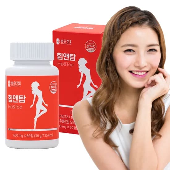 힙앤탑 60정 대두 이소플라본 L-아르기닌 마카 석류 여성