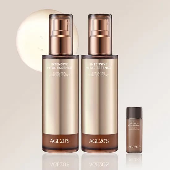 에이지투웨니스 바이탈 바쿠치올 모공 주름 에센스 100mlx2 (+15ml)