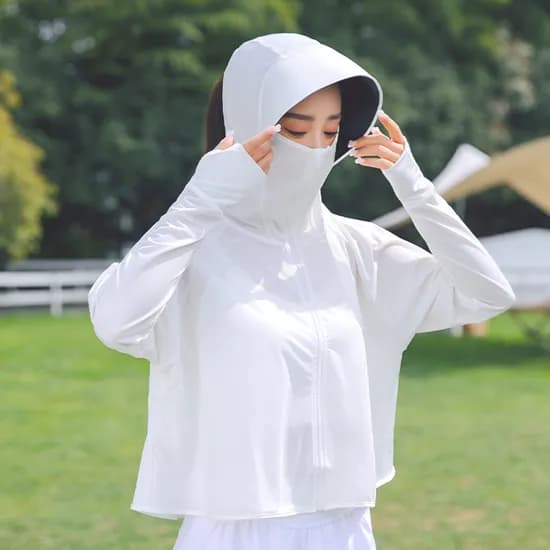 햇빛 자외선차단 여성 스포츠 바람막이 초경량 후드 점퍼 자켓