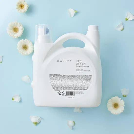 생활공작소 향 오래가는 드럼세탁기 섬유유연제 퍼퓸 5.5L