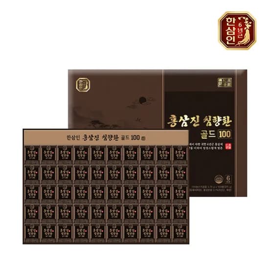 농협 한삼인 대용량 100일분 고급 침향 홍삼진 침향환골드+쇼핑백 100환, 1개
