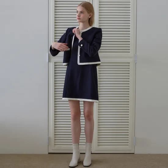 제니 뷔스티에 원피스 JENNY BUSTIER ONEICE / NAVY