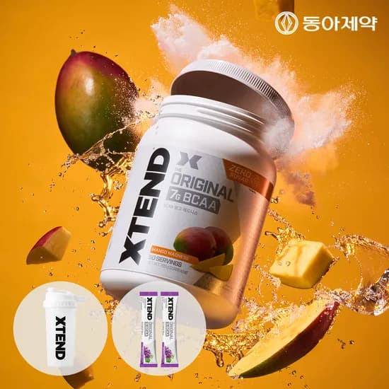 엑스텐드 BCAA 7,000mg x 50서빙 제로슈가 아미노산 망고, 745g, 1개