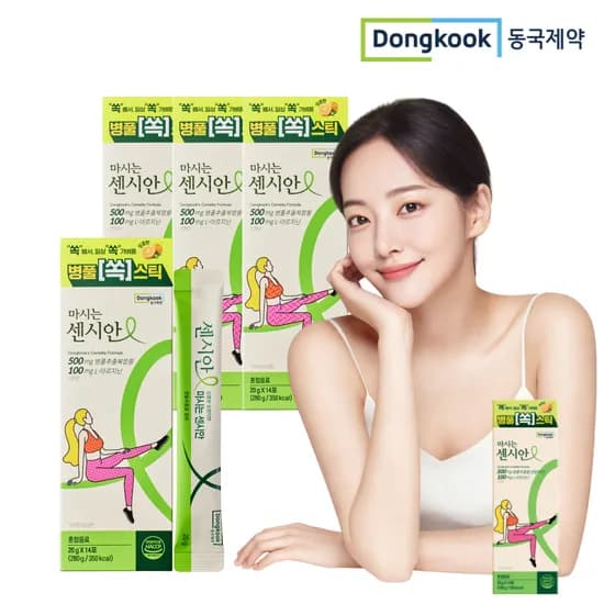동국제약 마시는 센시안 맛있는 아르기닌 병풀추출복합물 스틱 14포, 4개