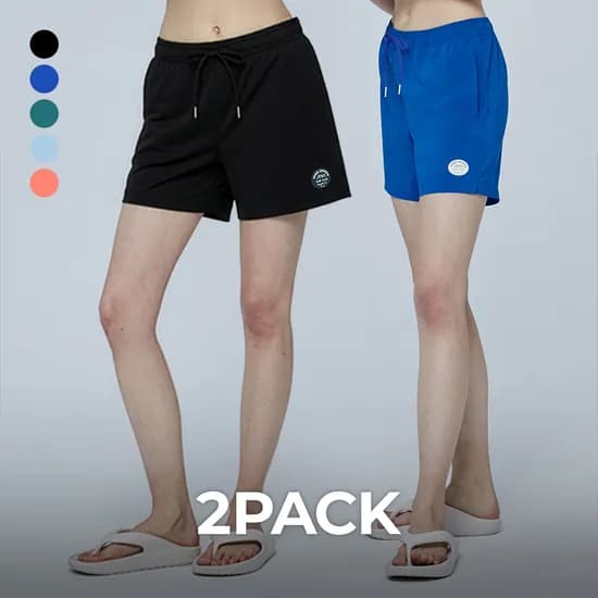 여성 래쉬가드 반바지 수영복 비치웨어 경량 쿨링 보드숏 스윔팬츠 하이퍼