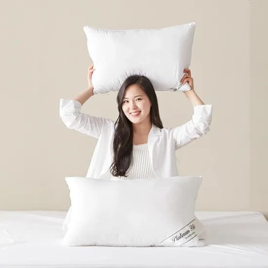 1+1 베네베딩 플래티넘 마이크로화이버 호텔 베개솜 경추형 40x60