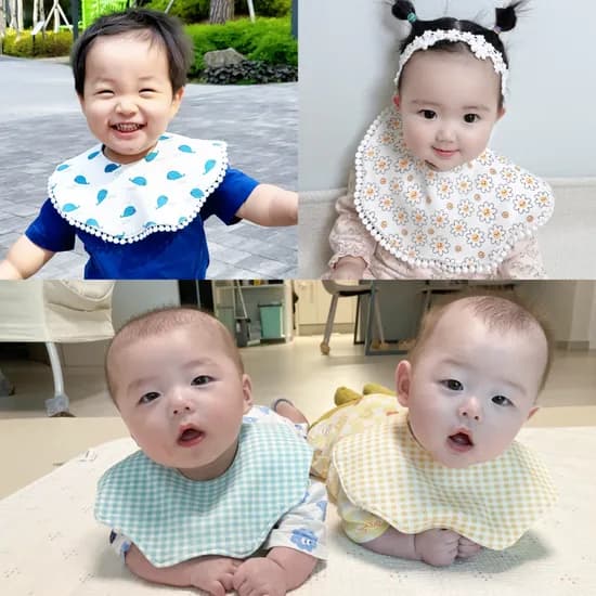 벨베이비 아기 양면 롤링 턱받이 세트