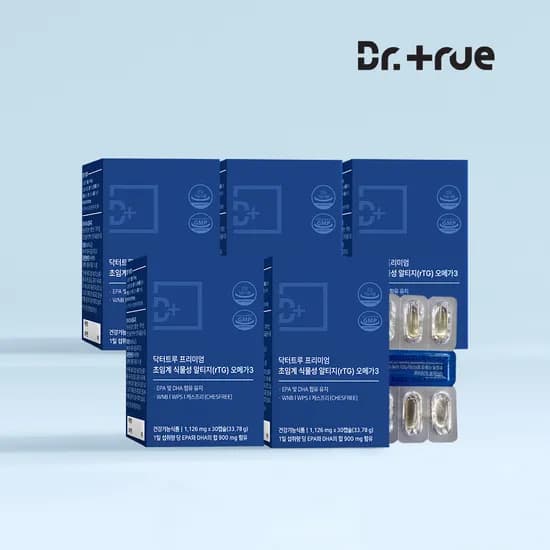 닥터트루 초임계 식물성 알티지 오메가3 30캡슐, 5개