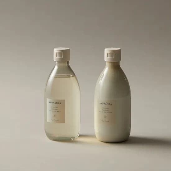 아로마티카 바이탈라이징 로즈마리 올인원 워시 300ML & 로션 300ML 2종 세트 대용량 바디 클렌져 바디샤워 로션 바디케어세트