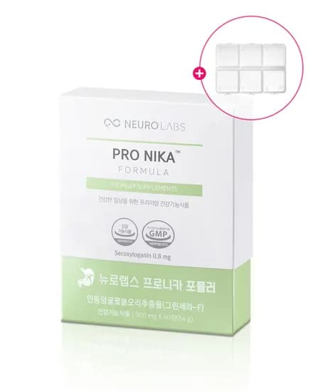뉴로랩스 프로니카 60정 위에좋은 위 건강기능식품 / 그린세라-F 영양제 약 케이스 제공