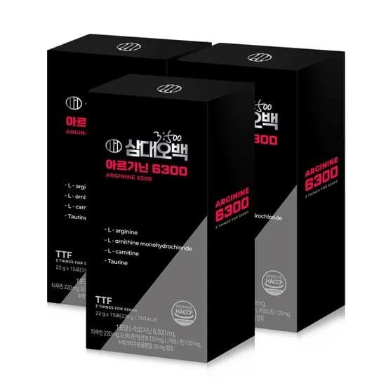 삼대오백 아르기닌 6300 15포, 3개