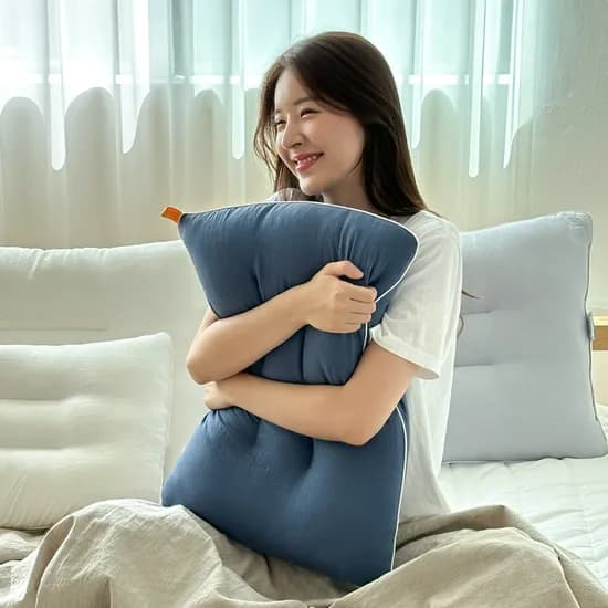 집앤콕 경추베개 목디스크 일자목 거북목 베개 40x60 딥네이비
