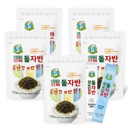 지도표 성경김 김자반 돌자반 스틱김자반 14개입 5개