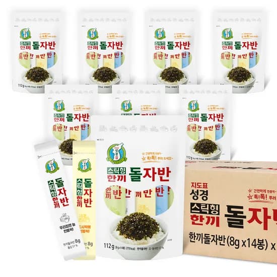 지도표 성경김 김자반 돌자반 스틱김자반 14개입 8개