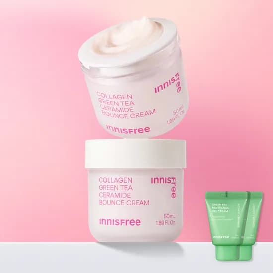 이니스프리 콜라겐 그린티 세라마이드 탄력장벽 크림 50ml, 2개