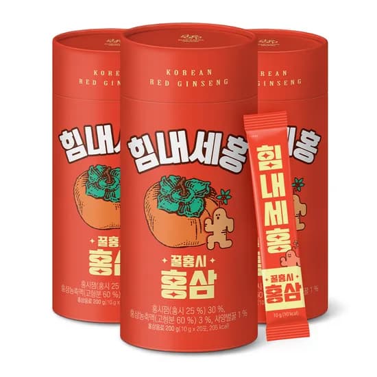 웰라이프 꿀홍시홍삼 10g 20포 3개