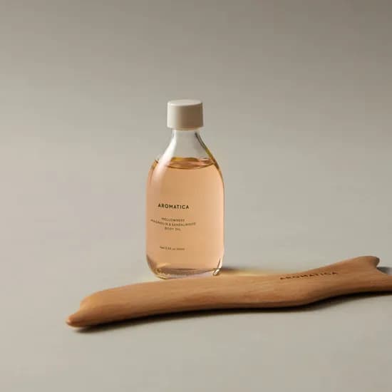 아로마티카 멜로우니스 바디오일 100ml 외 돌고래 바디 괄사 마사지 2종 세트