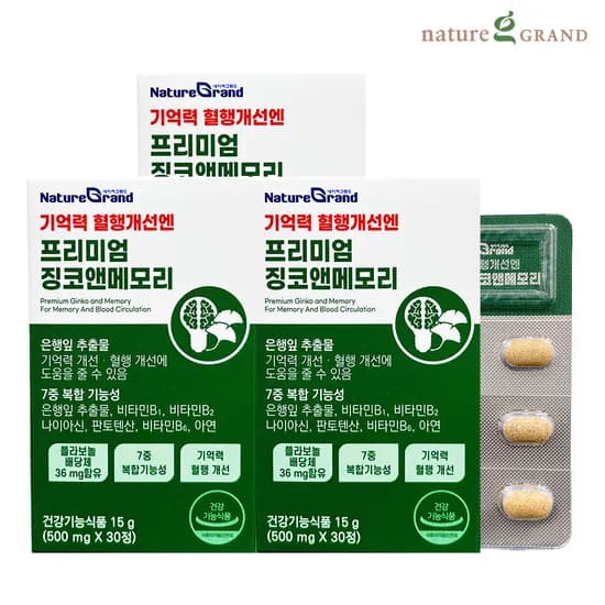 네이처그랜드 프리미엄 징코 메모리 3박스 3개월분