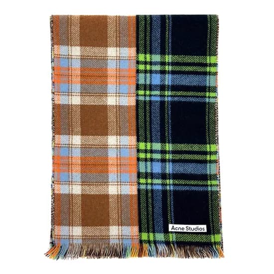 믹스 체크 울 머플러 그린 오렌지 CA0278 DI7 209,000원