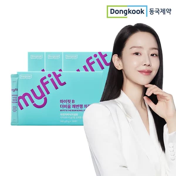 동국제약 마이핏B 더비움 쾌변행 차전자피 식이섬유 28포, 4개