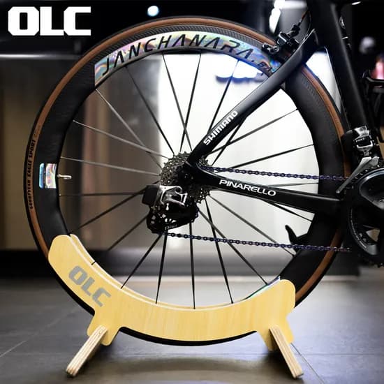 OLC BS02 실내 자전거 거치대 원목 로드용 그레이