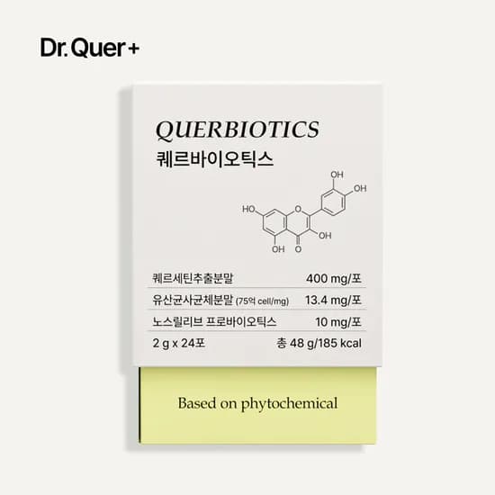 퀘르바이오틱스 퀘르세틴 브로멜라인 유산균 사균체 환절기 비염 영양제 24포